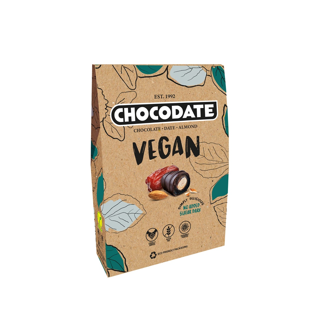 60102_Datulės įdarytos migdolais CHOCODATE glaistytos juodu šokoladu be pridėtinio cukraus 80g VEGAN-min