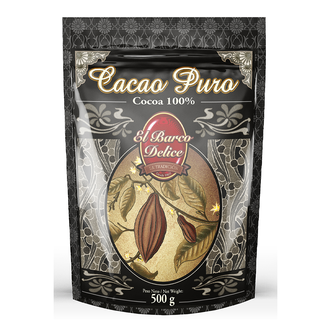60372_Kakava EL BARCO DELICE Cacao Puro 100% be cukraus 500gr